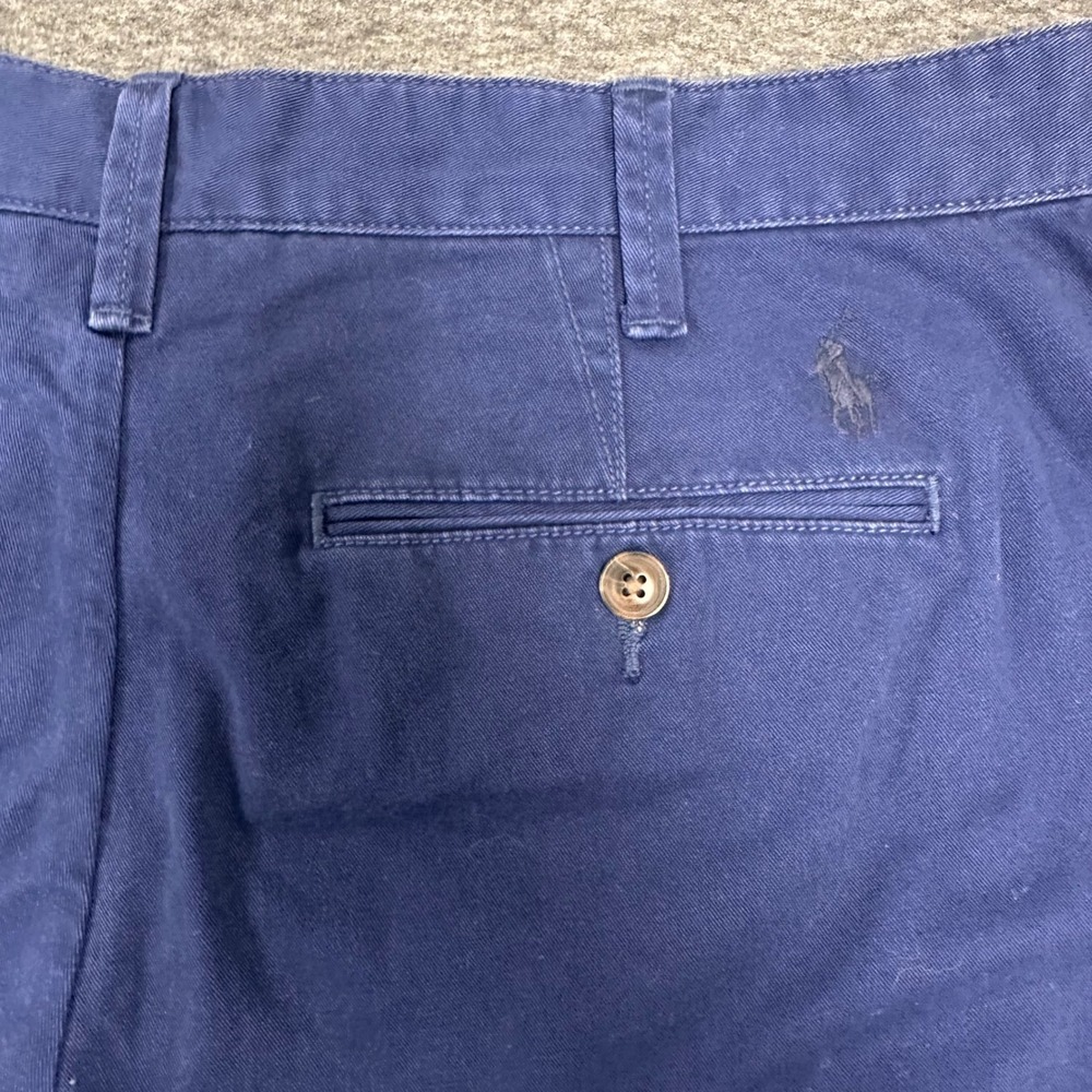 Polo Ralph Lauren Relaxed Fit Cotton Chino Relaxed Shorts Blue Casual‎ Size 30 - Picture 9 of 13